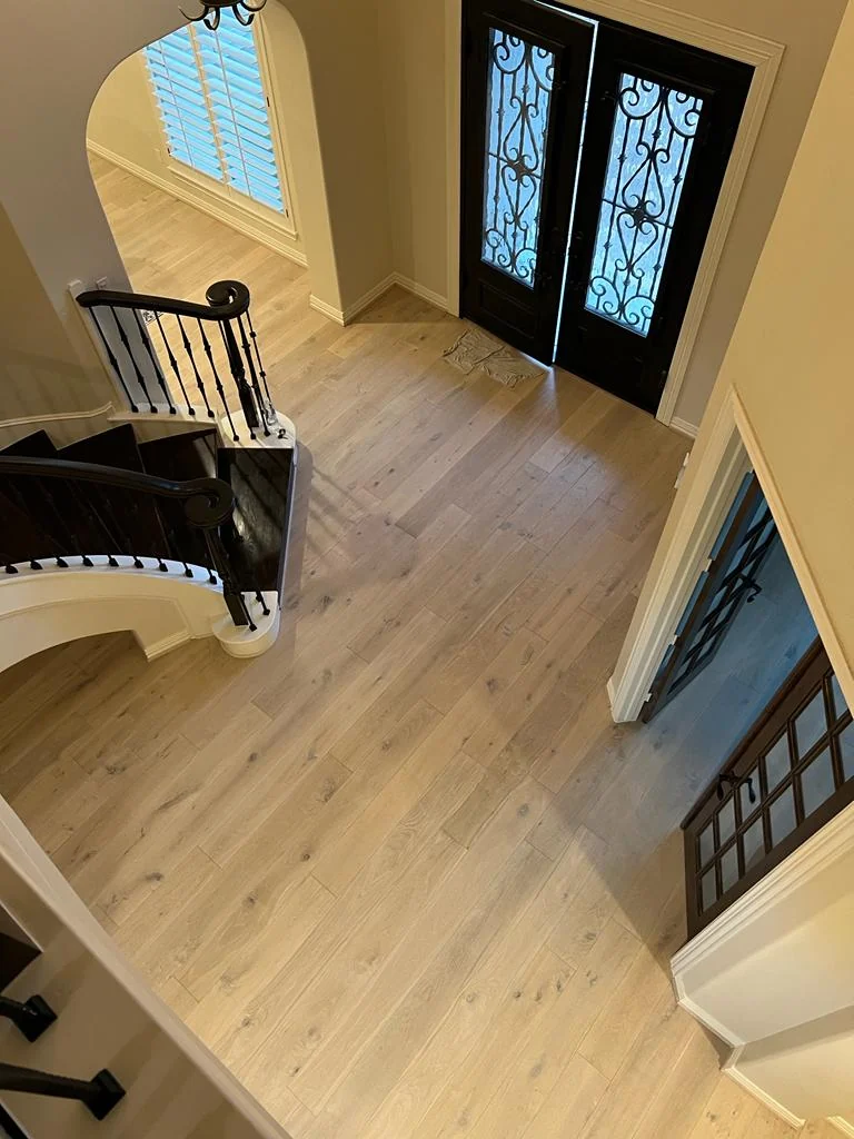 Engineered hardwood flooring installation project 13 in the Houston area