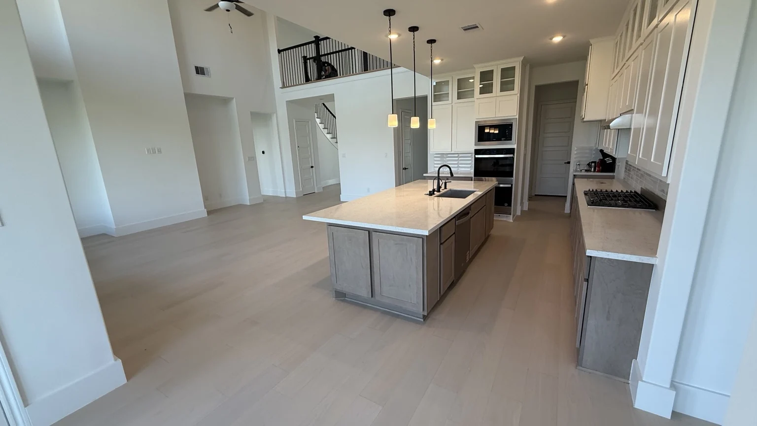 Engineered hardwood flooring installation project 15 in the Houston area