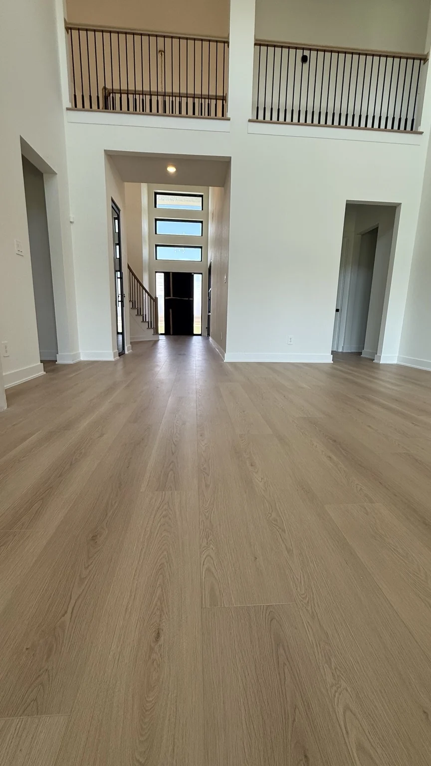 LVP flooring in a finished interior